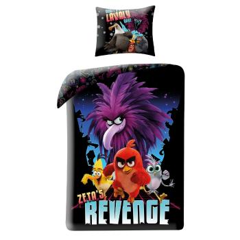Lenjerie din bumbac, pentru copii Angry BirdsMovie 2 Revenge, 140 x 200 cm, 70 x 90 cm