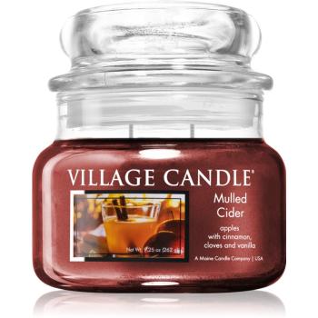 Village Candle Mulled Cider lumânare parfumată  (Glass Lid) 262 g