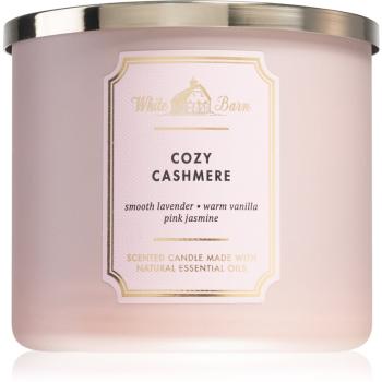 Bath & Body Works Cozy Cashmere lumânare parfumată  cu uleiuri esentiale 411 g