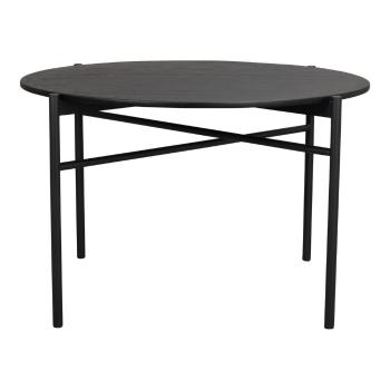 Masă de dining în decor de stejar Rowico Skye, ø 120 cm, negru