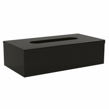 Distribuitor de șervețele SAPHO XP009B round25 x 13 x 7,3 cm, negru