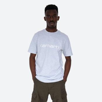 Carhartt WIP S/S Script T-Shirt I029915 ASH HEATHER/WHITE