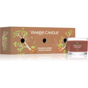 Yankee Candle Praline & Birch set cadou 3x37 g