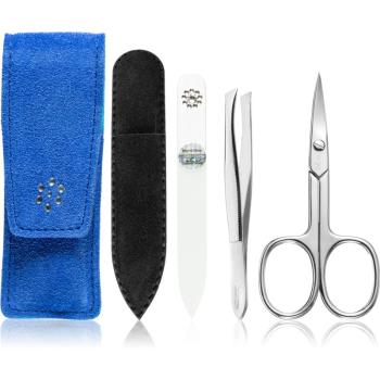 DuKaS Premium Line Solingen Set de manichiură 875 Blue-Turquoise (pachet pentru calatorie)