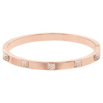 Swarovski Brățară strălucitoare bronz cu cristale Tactic 5184528 S (5,4 x 4,8 cm)