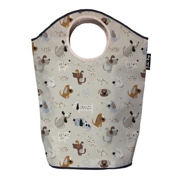 Coș de jucării pentru copii bej din material textil 57x26x70 cm Woof Woof – Butter Kings