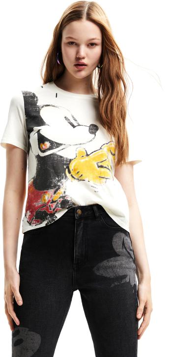 Desigual Tricou pentru femei To Meet U Mickey Regular Fit 22WWTK801000 XXL