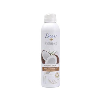 Dove Lăptișor-spray de corp cu aromă de nucă de cocos Restoring Ritual (Body Lotion Spray) 190 ml