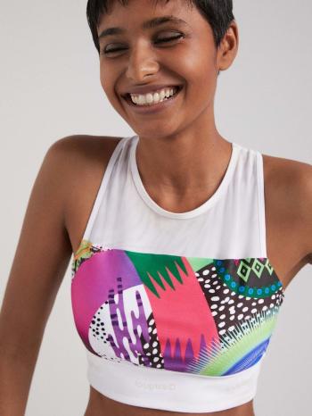 Desigual Top Estrasburgo Sport Sutien Alb