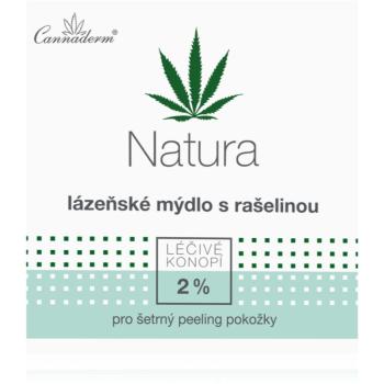 Cannaderm Natura Spa soap with peat extract sapun de namol pentru purificare cu ulei de canepa 80 g