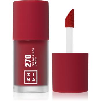 3INA The No-Rules Cream machiaj multifuncțional pentru ochi, buze și față culoare 270 - Deep, wine red 8 ml