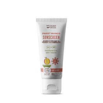 WoodenSpoon Lăptișor de corp pentru bronzare Mango Baby & Family SPF 50 (Tanning Body Lotion) 100 ml