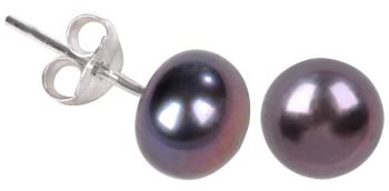 JwL Luxury Pearls Cercei cu perle metalice albastre reale JL0028