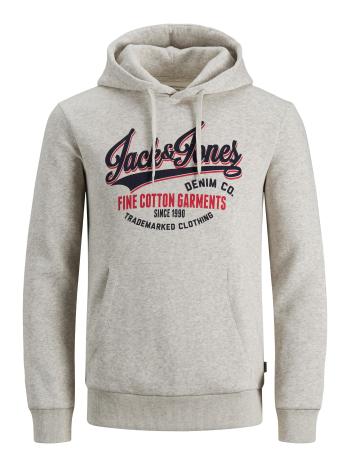 Jack&Jones Hanorac pentru bărbați JJELOGO Regular Fit 12189736 White Melange S