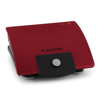 Klarstein Sandwich maker 700 W cu 2 suprafețe de încălzire din oțel inoxidabil rosu