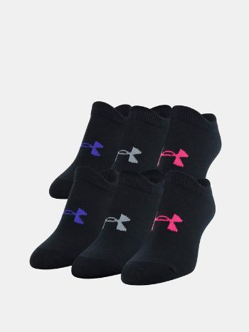 Under Armour Șosete 6 perechi de copii Negru