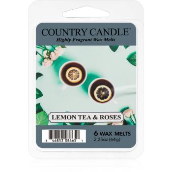 Country Candle Lemon Tea & Roses ceară pentru aromatizator 64 g