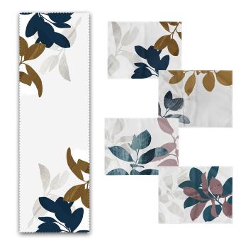 Set 4 suporturi textile pentru farfurii și napron Minimalist Home World