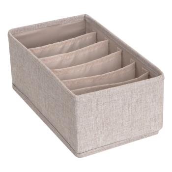 Organizator de sertare cu compartimente Bigso Box of Sweden Drawer, 16,5 x 11 cm, bej