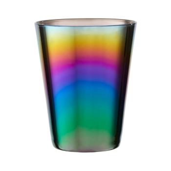 Set 4 pahare cu efect de curcubeu Premier Housewares Rainbow, 390 ml