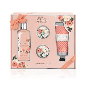 Baylis & Harding Set de produse cosmetice pentru baie și corp Piersică, bujor și iasomie 4 buc.