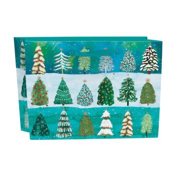 Pungă de cadouri 35x14,5 cm  cu model de Crăciun Wild Winter Forest – Roger la Borde