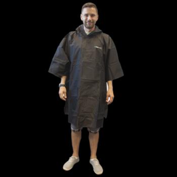 haină de ploaie TREKMATES esențial poncho negru