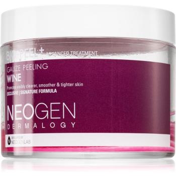 Neogen Dermalogy Bio-Peel+ Gauze Peeling Wine discuri pentru indepartarea impuritatilor pentru netezirea pielii si inchiderea porilor 30 buc