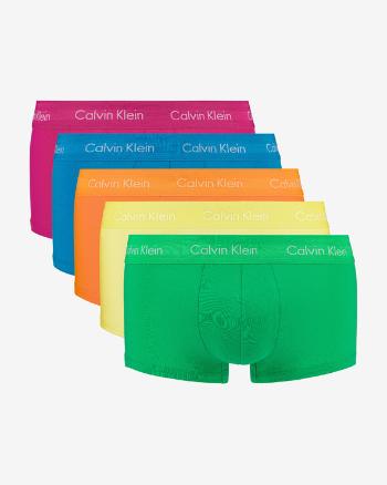 Calvin Klein Boxeri 5 bucăți Albastru Verde Roz Galben Portocaliu