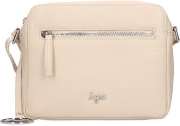 Lagen Geantă crossbody din piele pentru femei BLC-23/2627 OFF WHITE