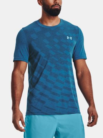 Under Armour UA Seamless Radial SS Tricou Albastru