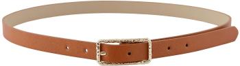 Pieces Curea pentru femei PCVANNI 17124817 Cognac Gold buckle 90 cm