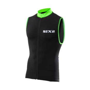 Six2 BIKE2 STRIPES tricou - black/green 
