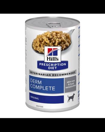 HILL'S Prescription Diet Canine Derm Complete 370 g hrana pentru caini