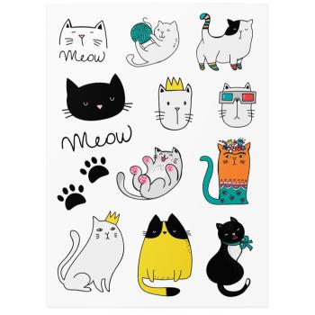 TATTonMe Temporary Tattoos Cats tatuaj pentru copii rezistente la apă 1 buc