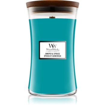 Woodwick Juniper & Spruce lumânare parfumată 609,5 g