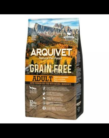 ARQUIVET Grain Free Adult hrana caini adulti, curcan si legume 12 kg