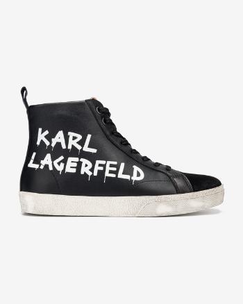 Karl Lagerfeld Skool Brush Logo Teniși Negru