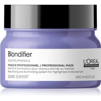 L’Oréal Professionnel Serie Expert Blondifier Mască regeneratoare și pentru reînnoire pentru parul blond cu suvite 250 ml
