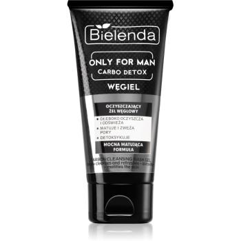 Bielenda Only for Men Carbo Detox gel matifiant  de curatare pentru barbati 150 g