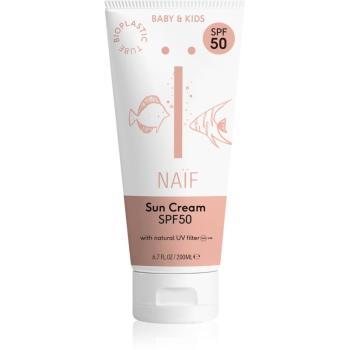 Naif Baby & Kids Sun Cream SPF 50 protectie solara pentru copii SPF 50 200 ml