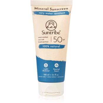 Suntribe Mineral Sunscreen crema de fata cu minerale pentru protectie SPF 50 100 ml