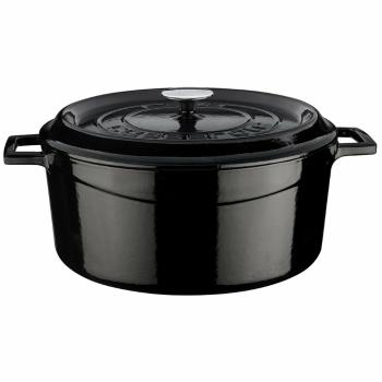 Oală din fontă LAVA Metal , diametru 32 cm, negru,9,8 l