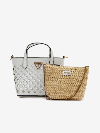 Guess Aqua Mini Tote Genți Alb