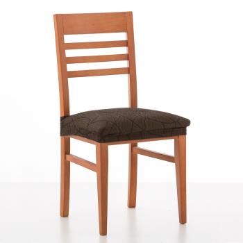 Husa pentru scaun, sezut, set 2 buc. - castaniu - Mărimea scaun, sezut, set 2 buc.