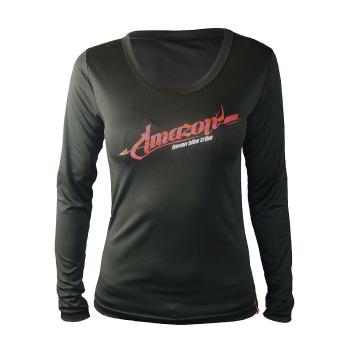 
                 HAVEN Tricou de ciclism cu mânecă lungă de vară - AMAZON LADY LONG MTB - roșu/negru 
            