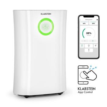 Klarstein DryFy Pro Connect, dezumidificator de aer, WiFi, compresie, 20 l / d, 20 m², 370 W, alb