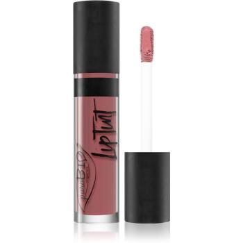 puroBIO Cosmetics Lip Tint ruj de buze lichid, cu finisaj matifiant culoare 06 Dark Pink 4,8 ml