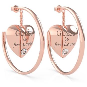 Guess Cercei rotunzi bronz cu inimiGuess is for Lovers UBE70109