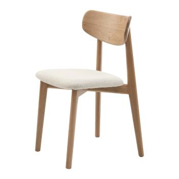 Scaun de dining crem/în culoare naturală Elim – Unique Furniture